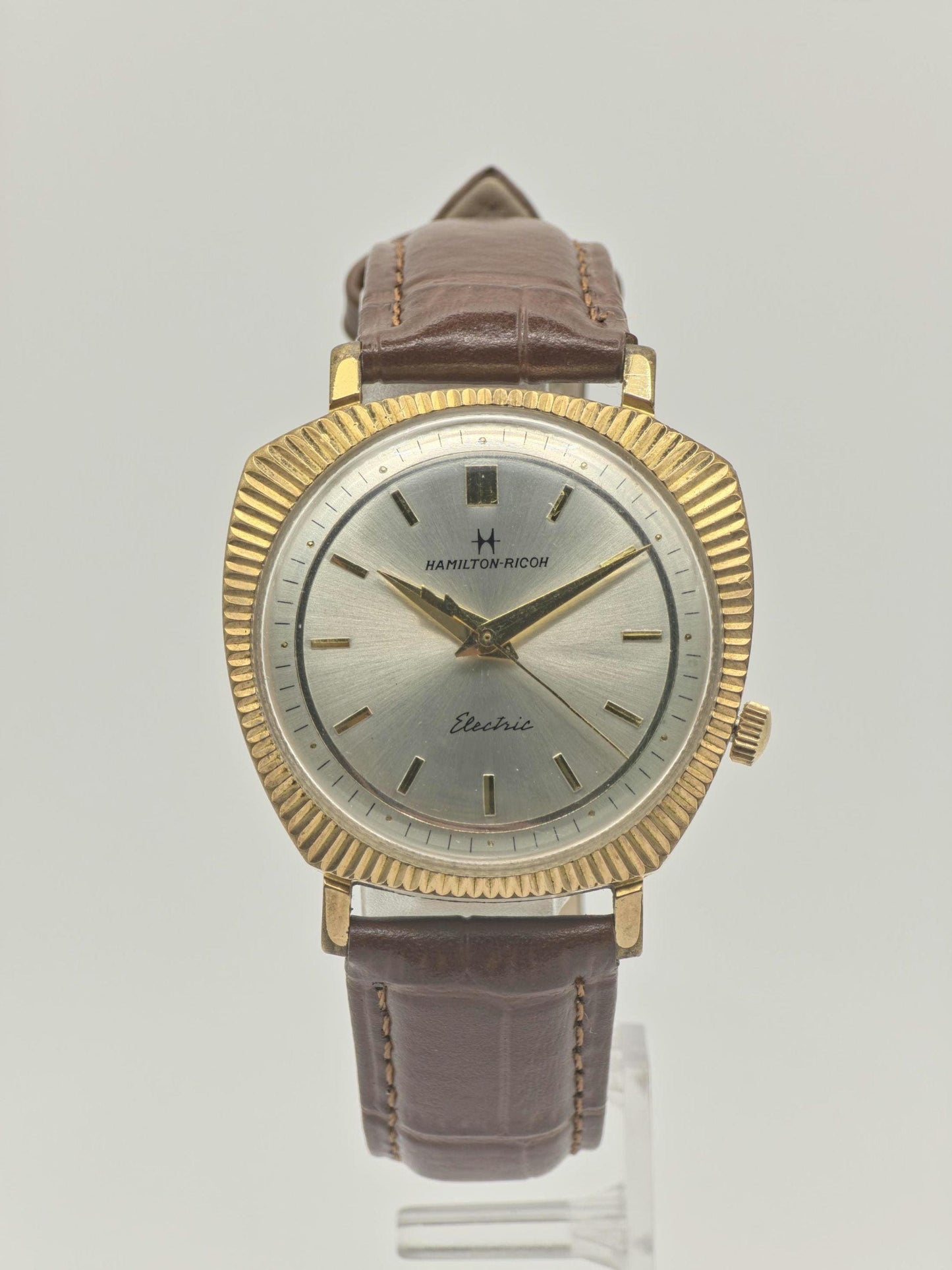 Vintage Hamilton Ricoh Electric Watch | Gold Plated Fluted Bezel