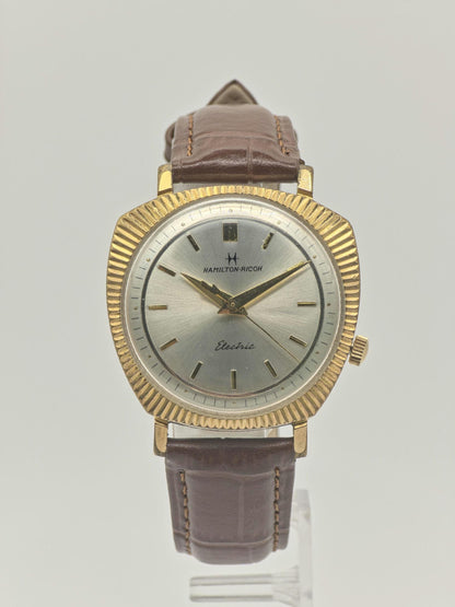 Vintage Hamilton Ricoh Electric Watch | Gold Plated Fluted Bezel