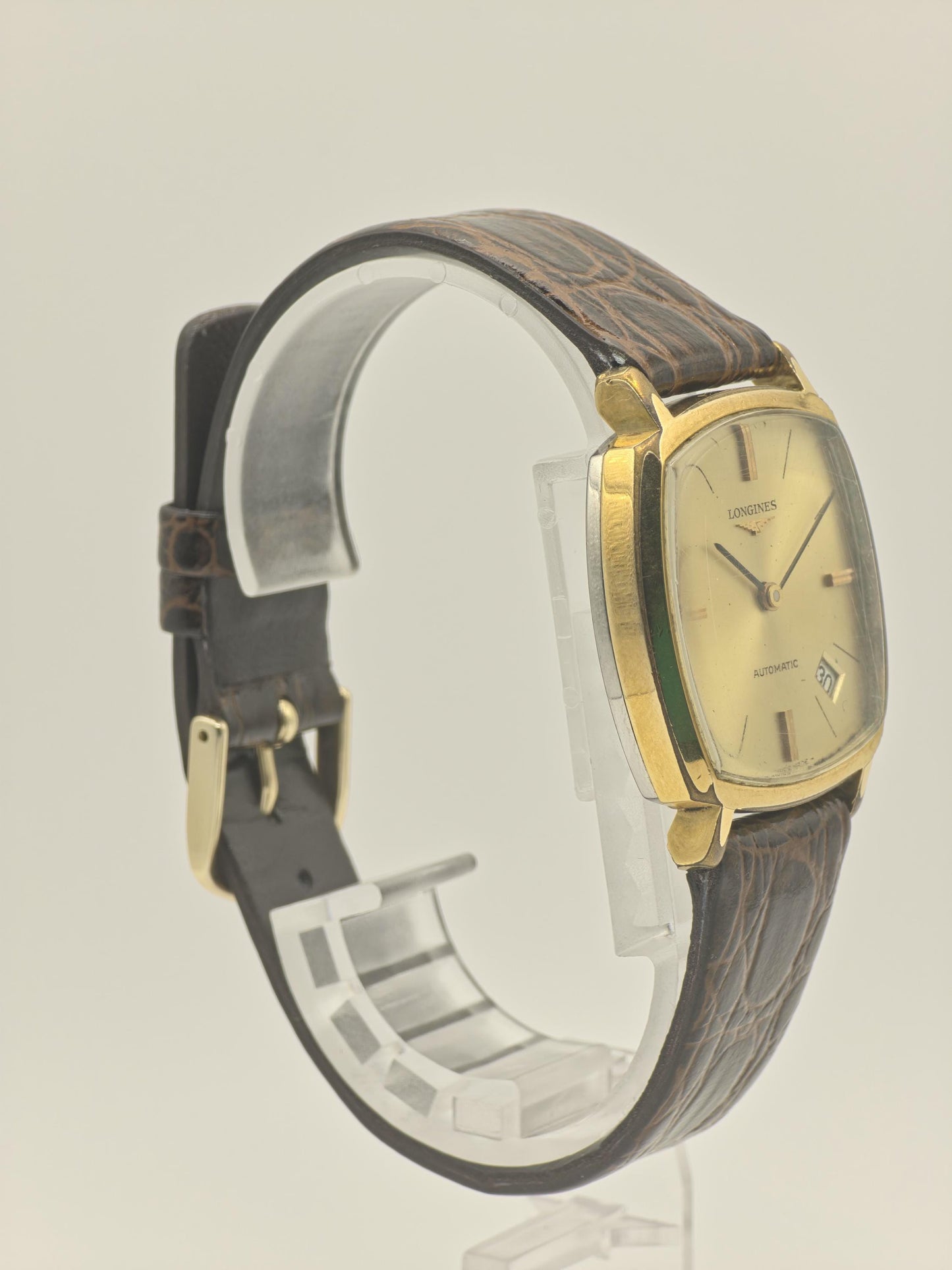 Vintage Longines Automatic Watch | Gold Plated Cushion Case, 1970s