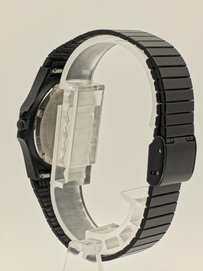 Vintage Yema Paris Watch | Black & Gold Tone, Oval Dial, Rope Bezel