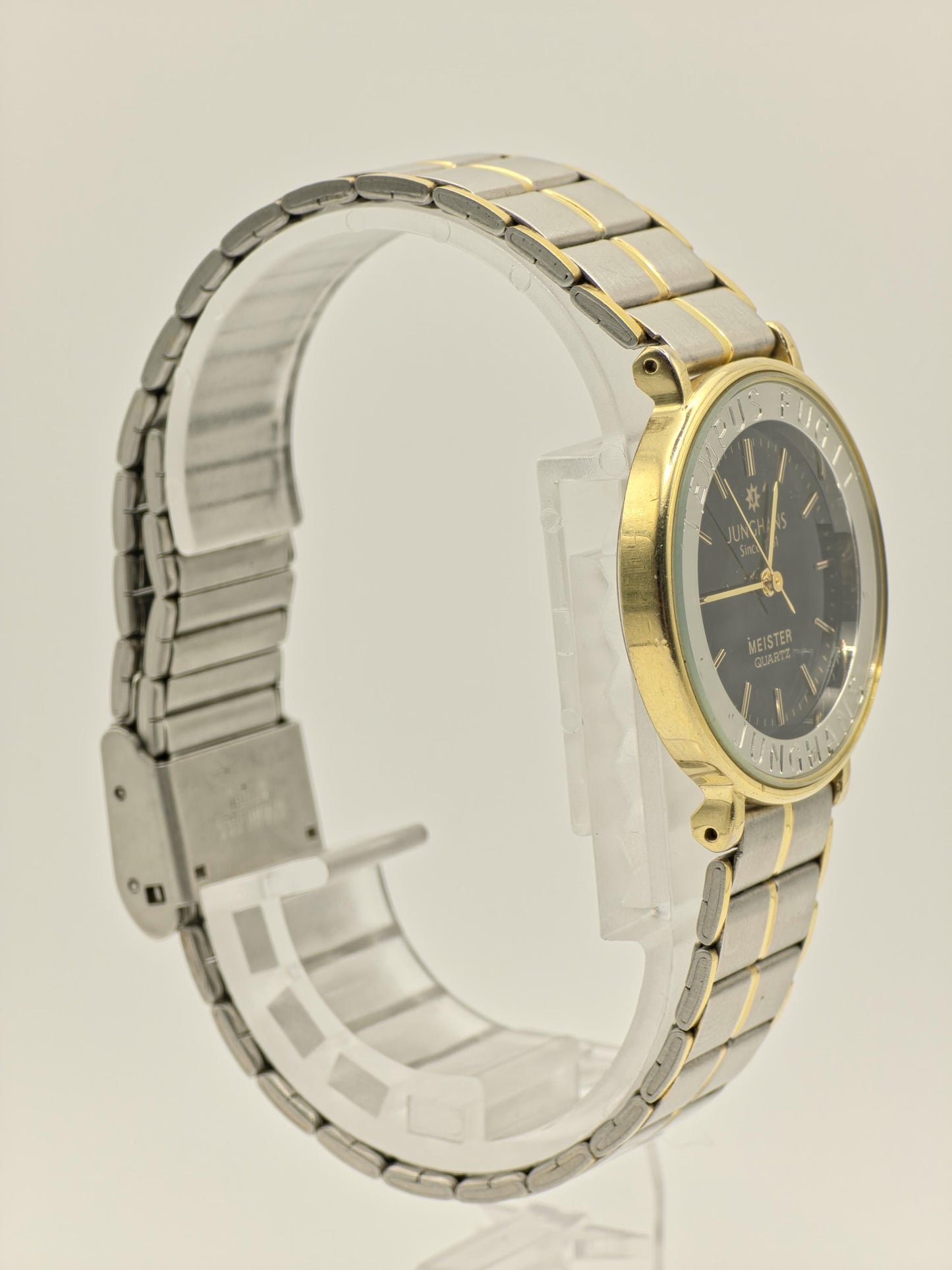 Vintage Junghans Meister Quartz Watch | Tempus Fugit Black Dial