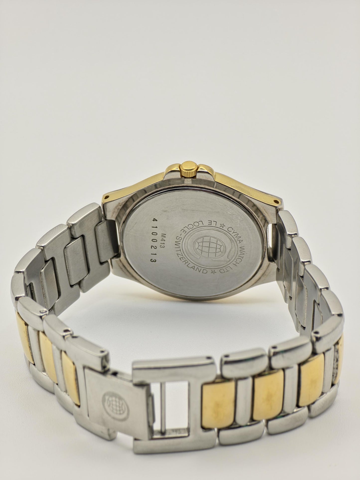 Vintage CYMA Quartz Watch | Blue Mother of Pearl Dial, Swiss Made