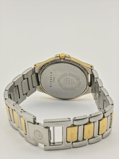 Vintage CYMA Quartz Watch | Blue Mother of Pearl Dial, Swiss Made
