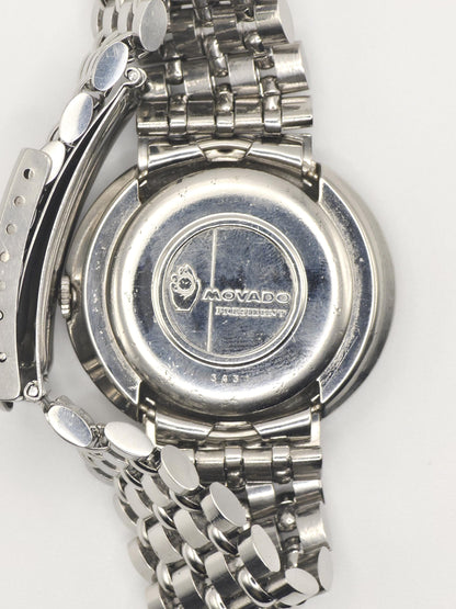 MOVADO President Vintage Men’s Watch – Swiss Made Silver & Blue Dial – 1970s Classic Design