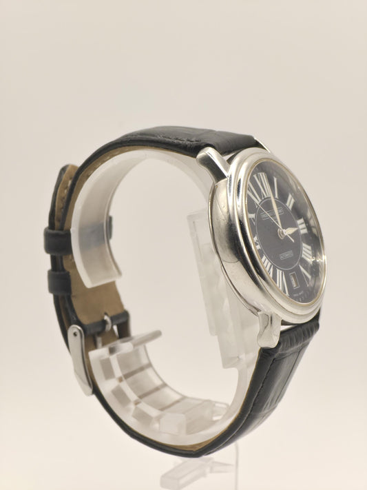 Frederique Constant Geneve Automatic Watch – Swiss Made, Black Roman Numeral Dial