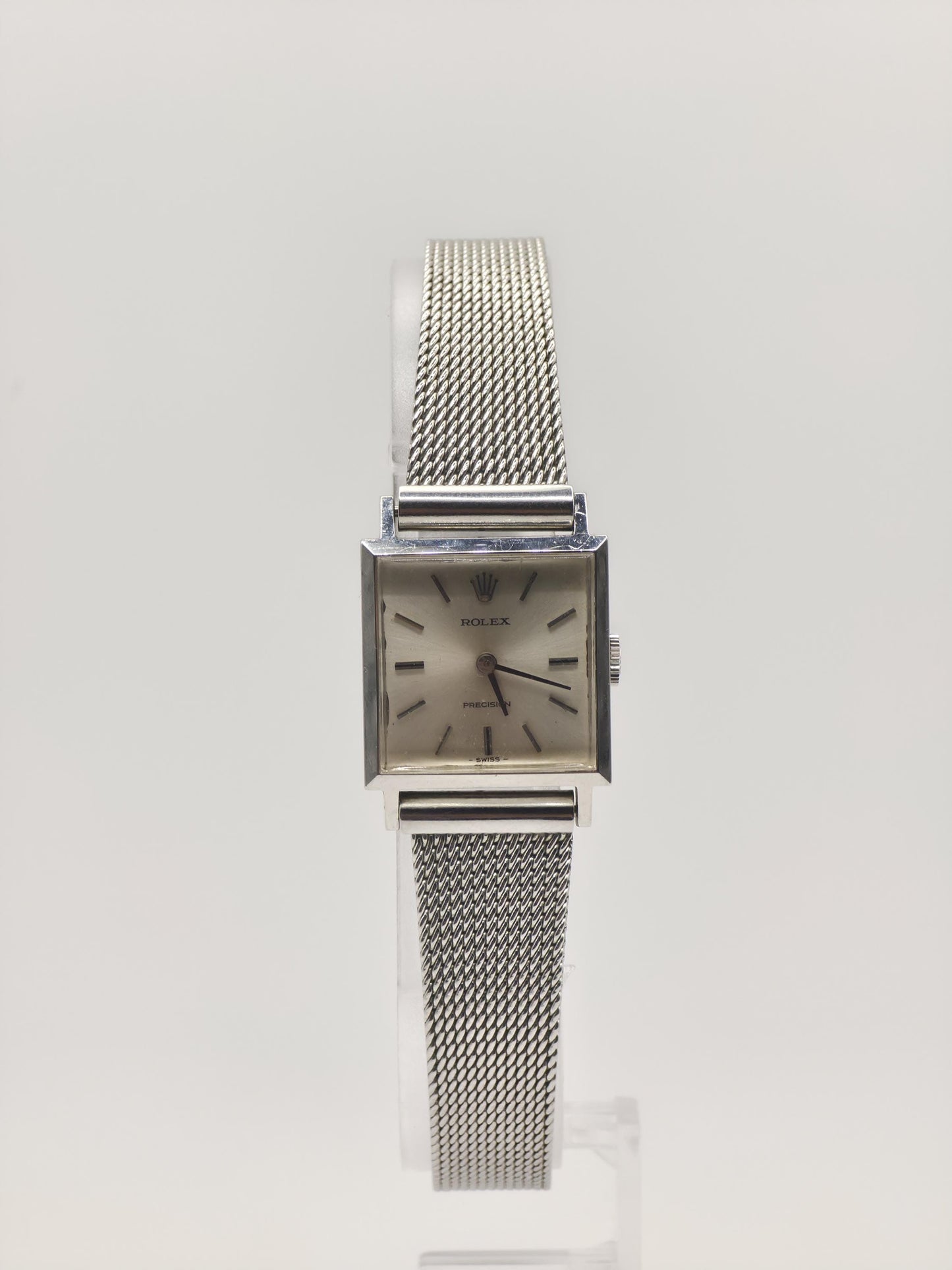 Vintage Rolex Precision Women’s Watch – 1960s Swiss Classic with Mesh Bracelet