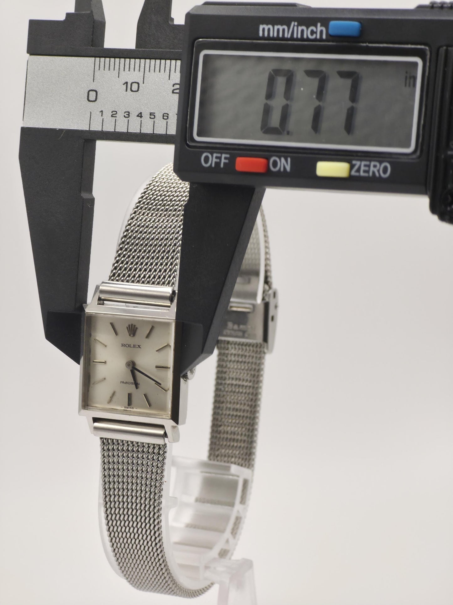 Vintage Rolex Precision Women’s Watch – 1960s Swiss Classic with Mesh Bracelet