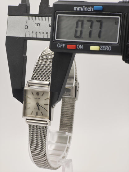Vintage Rolex Precision Women’s Watch – 1960s Swiss Classic with Mesh Bracelet
