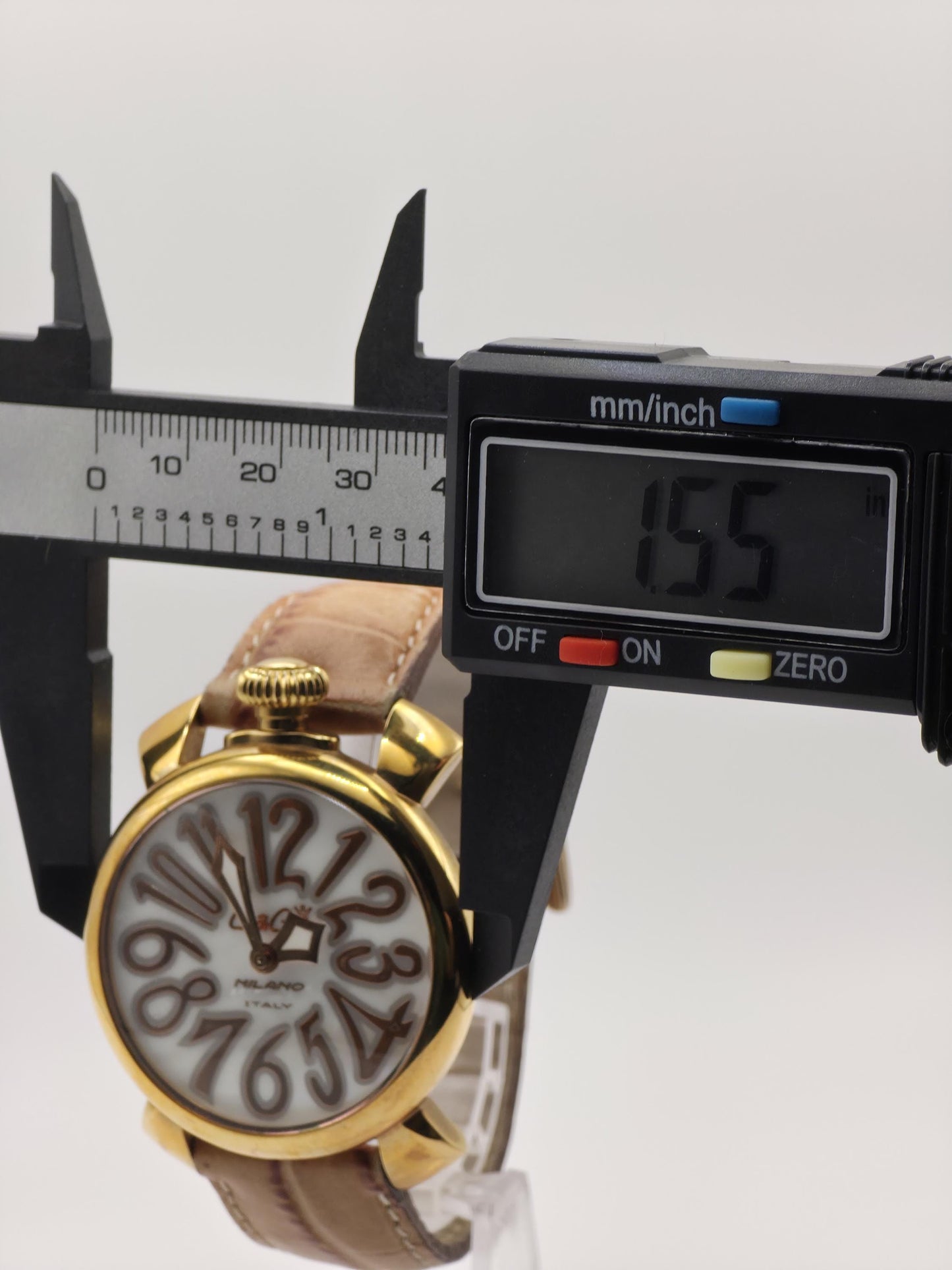 GaGa Milano Manuale 48mm Gold-Tone Men’s Watch – Italian Art Deco Style