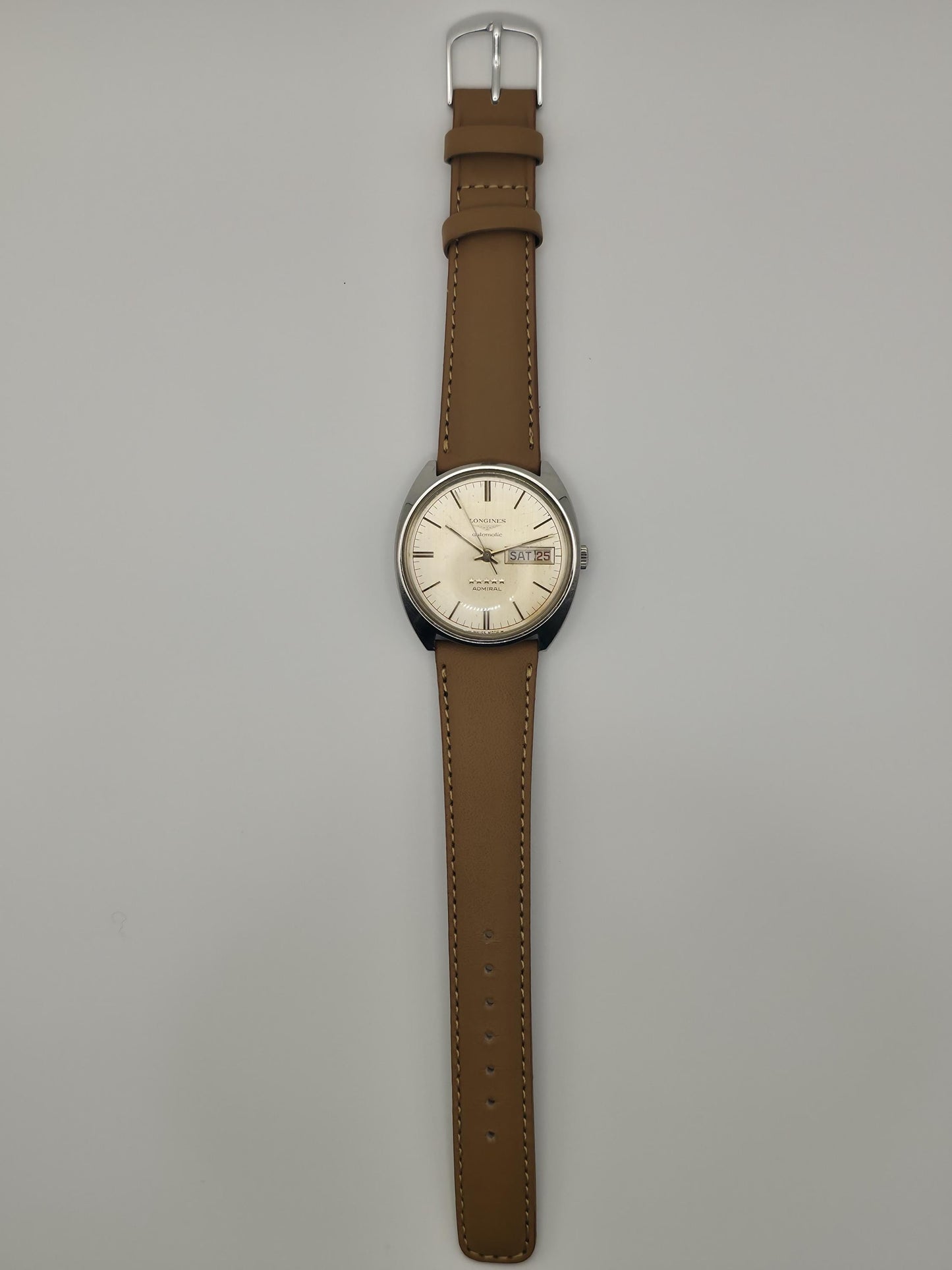 Vintage Longines Admiral Automatic Men’s Watch – 1970s Swiss Made Five-Star Series