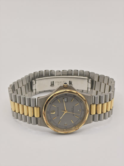 Vintage Bulova Quartz Watch | Two-Tone Stainless Steel Dress Watch