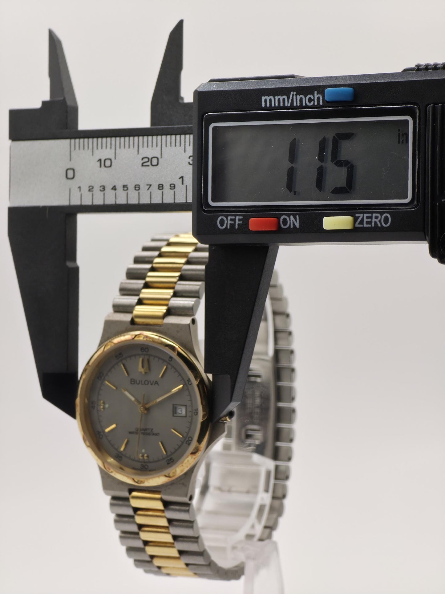 Vintage Bulova Quartz Watch | Two-Tone Stainless Steel Dress Watch