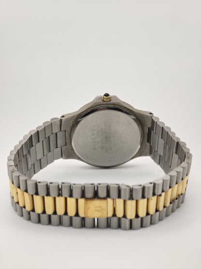 Vintage Bulova Quartz Watch | Two-Tone Stainless Steel Dress Watch