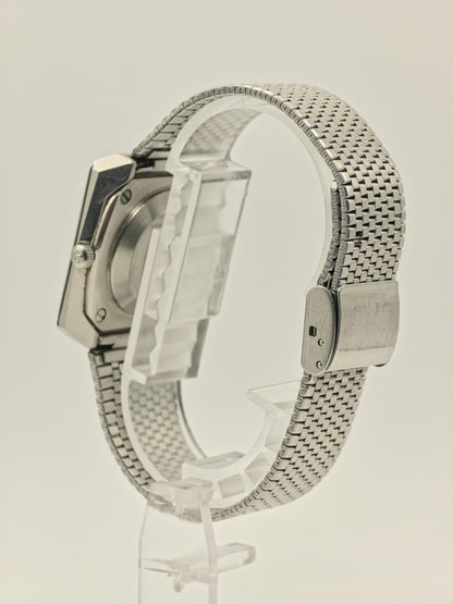 Vintage RADO Elegance Watch | 1980s Swiss Stainless Steel, Black Dial