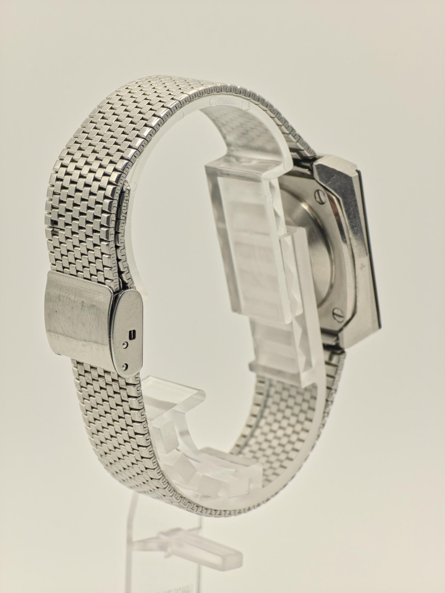 Vintage RADO Elegance Watch | 1980s Swiss Stainless Steel, Black Dial