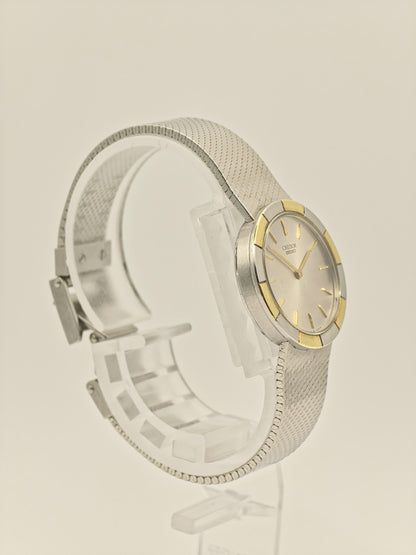 Vintage Seiko Credor Watch | Two-Tone Bezel, Silver Dial