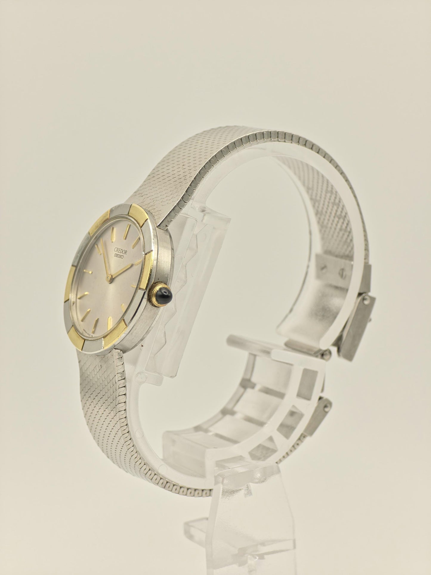 Vintage Seiko Credor Watch | Two-Tone Bezel, Silver Dial