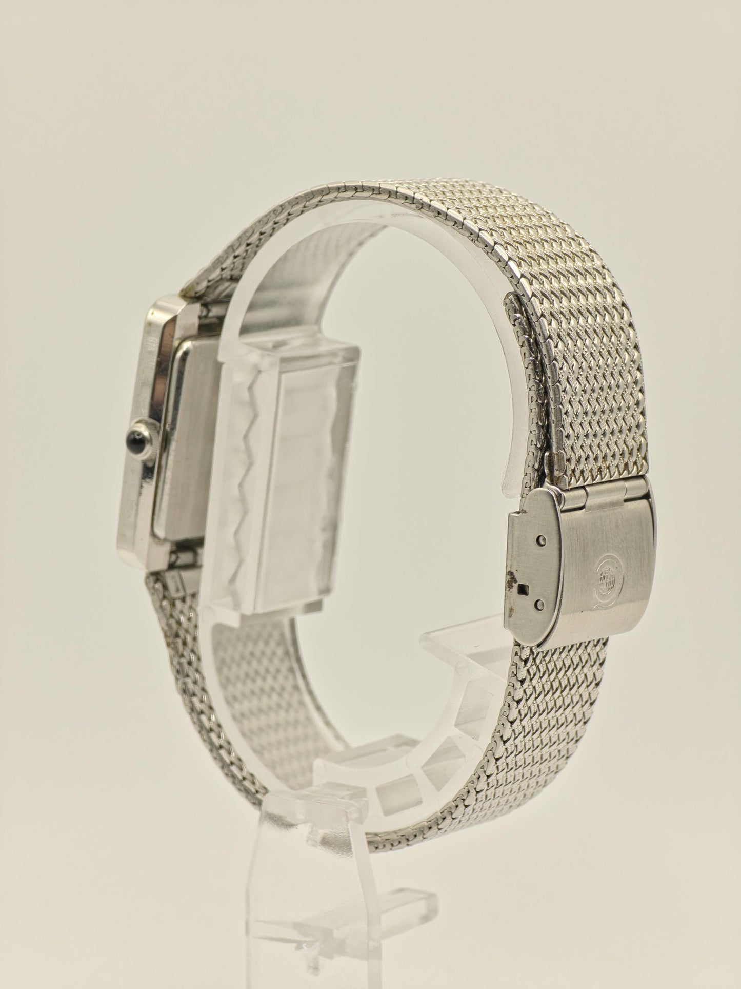 Vintage CYMA Navystar Watch | Swiss Made Rectangular Brown Dial
