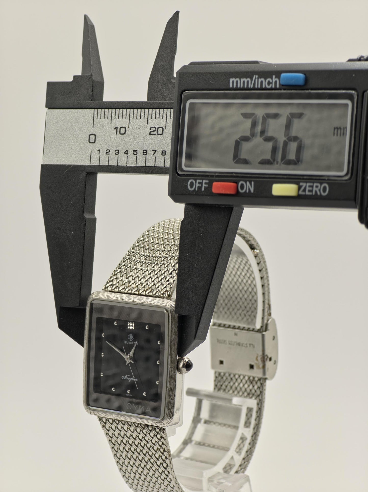Vintage CYMA Navystar Watch | Swiss Made Rectangular Brown Dial