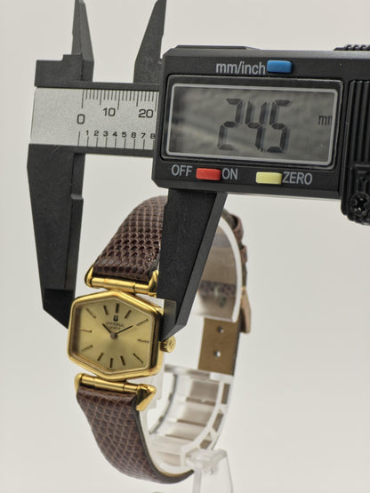 Vintage Universal Genève Watch | Gold-Tone, Lizard Strap, Swiss Made