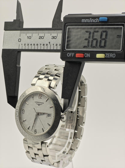 Vintage Longines Quartz Watch | Swiss Made Stainless Steel Dress Timepiece