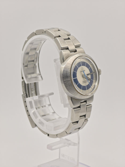 Vintage Omega Genève Dynamic Automatic Watch – 1970s Swiss Made Blue Bullseye Dial