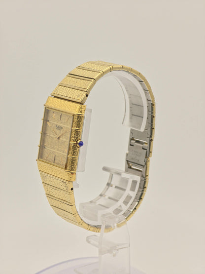 Vintage RADO Gold-Plated Textured Watch – Swiss Made – Box & Serial Card