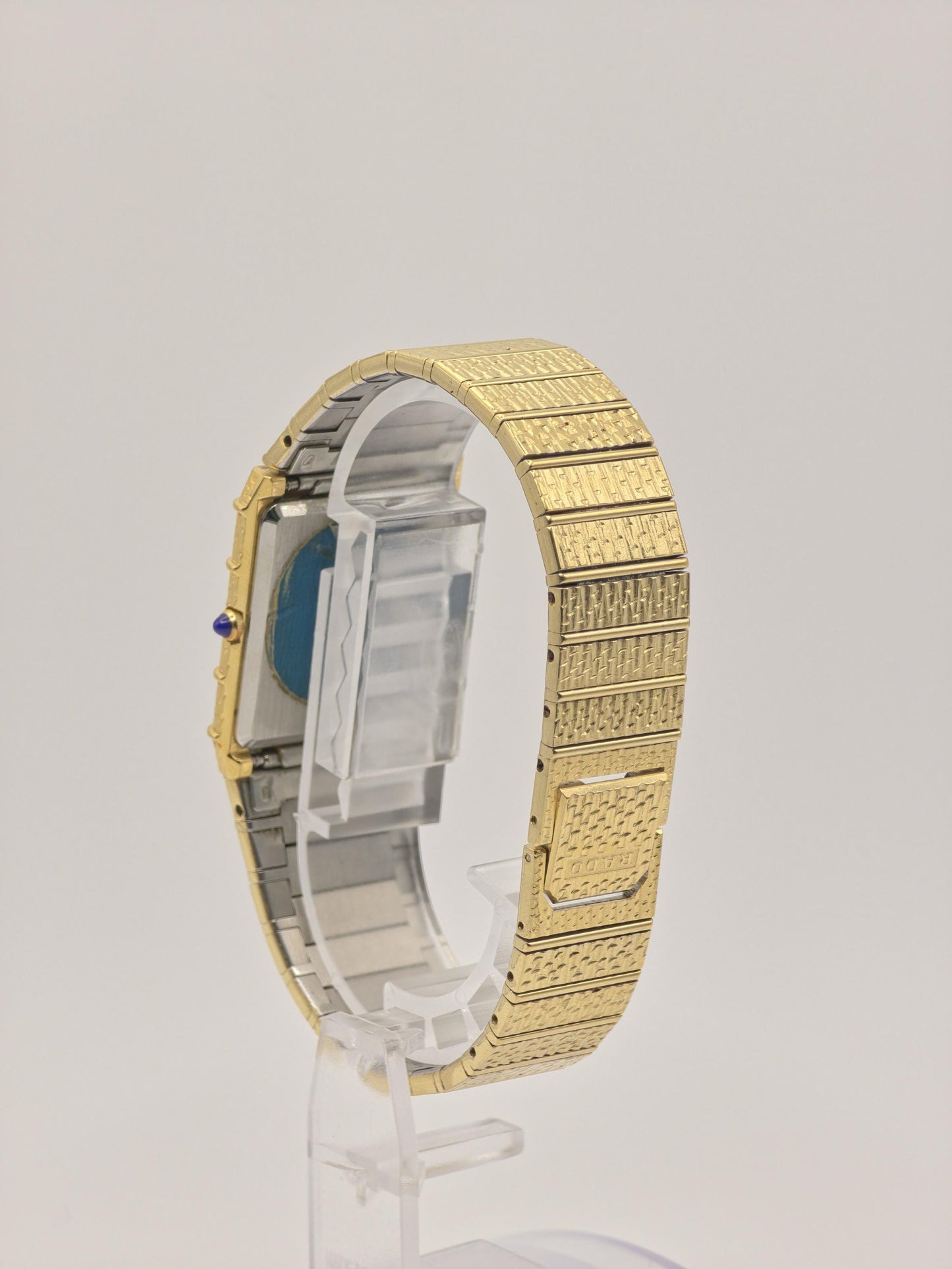 Vintage RADO Gold-Plated Textured Watch – Swiss Made – Box & Serial Card