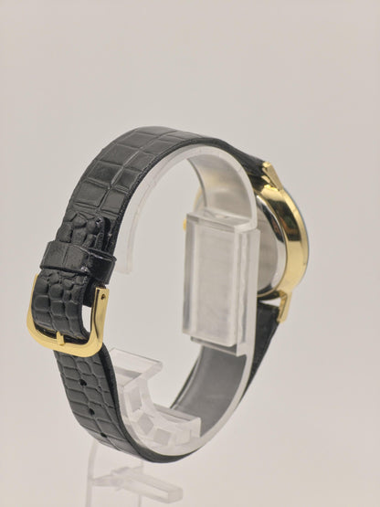 JUNCHANS Astra Quartz – Black Onyx Dial – Gold-Tone Case – Box & Warranty