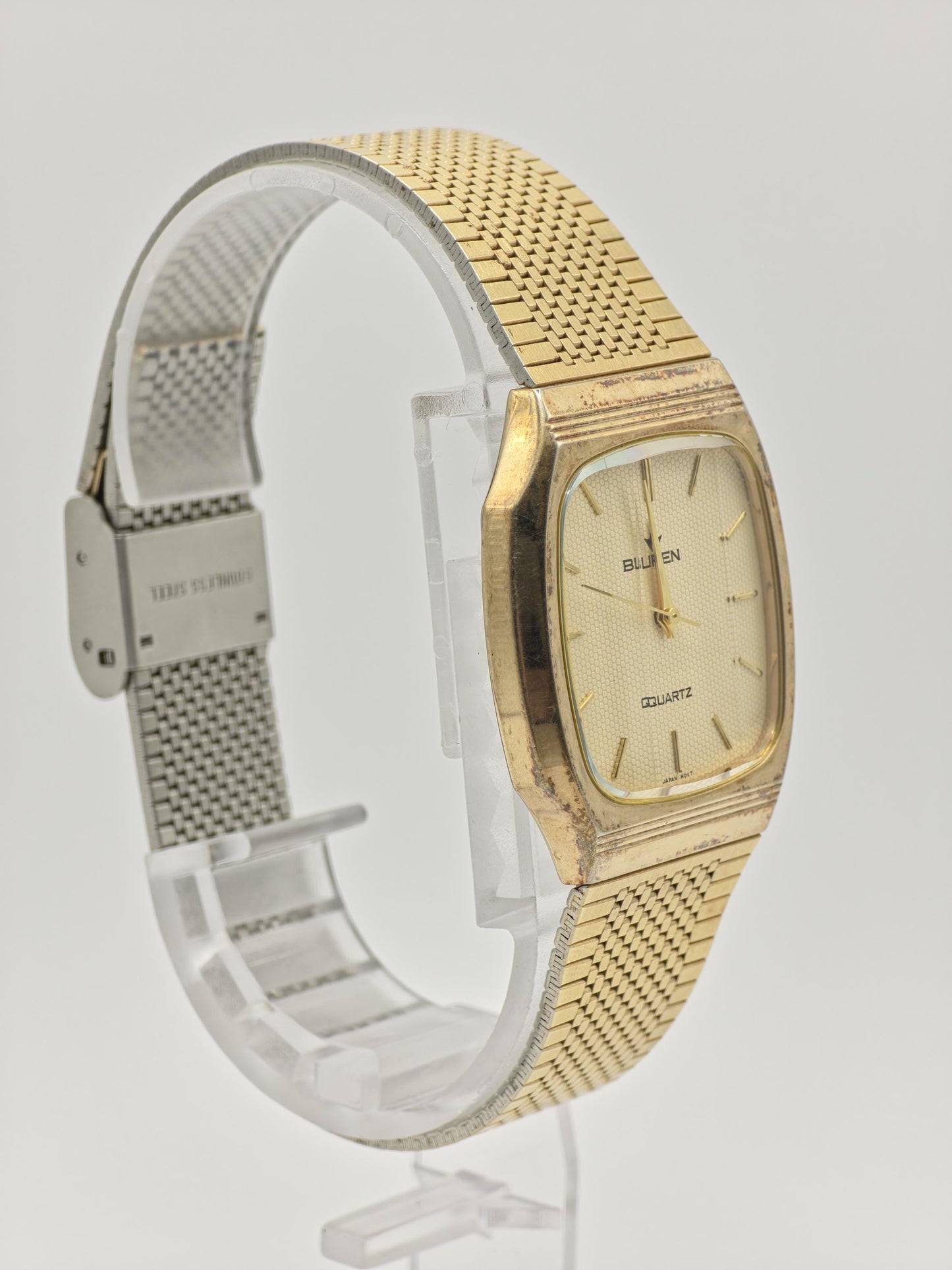 Vintage Buren Couple Watch Set | Gold-Tone Swiss Quartz Timepiece