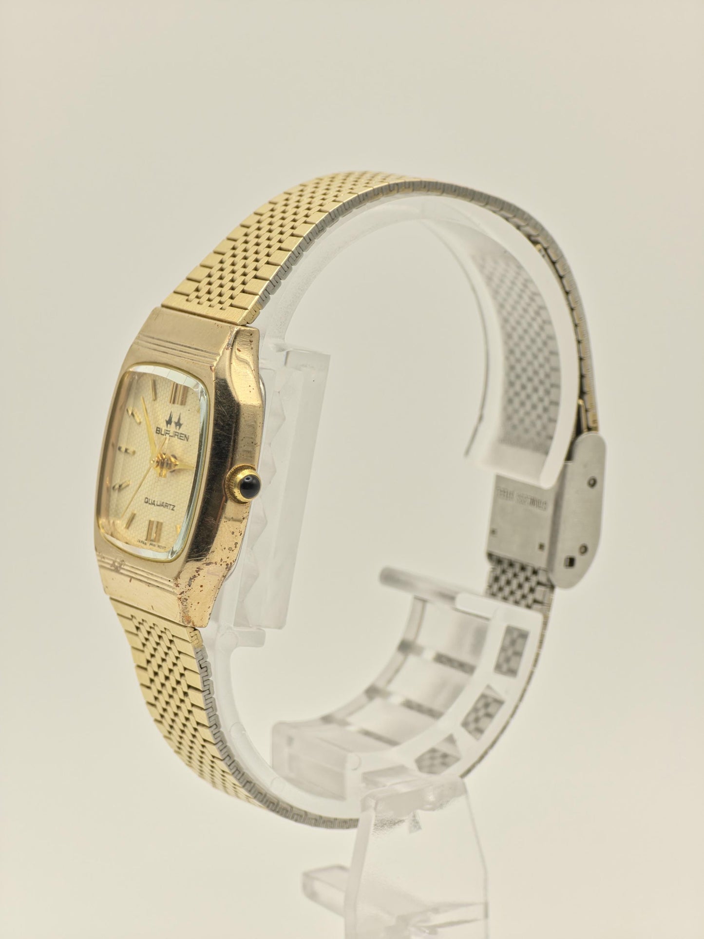 Vintage Buren Couple Watch Set | Gold-Tone Swiss Quartz Timepiece