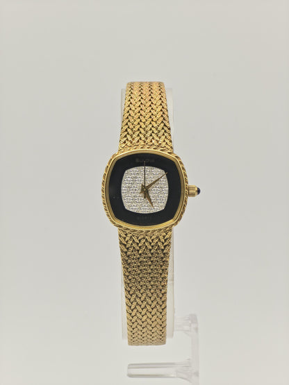 Vintage Bulova Couple Watch Set | Gold-Tone Diamond-Style Dial, Swiss Quartz