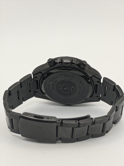 ELGIN Black & Gold Quartz Watch | Sport-Dress Timepiece, Original Box