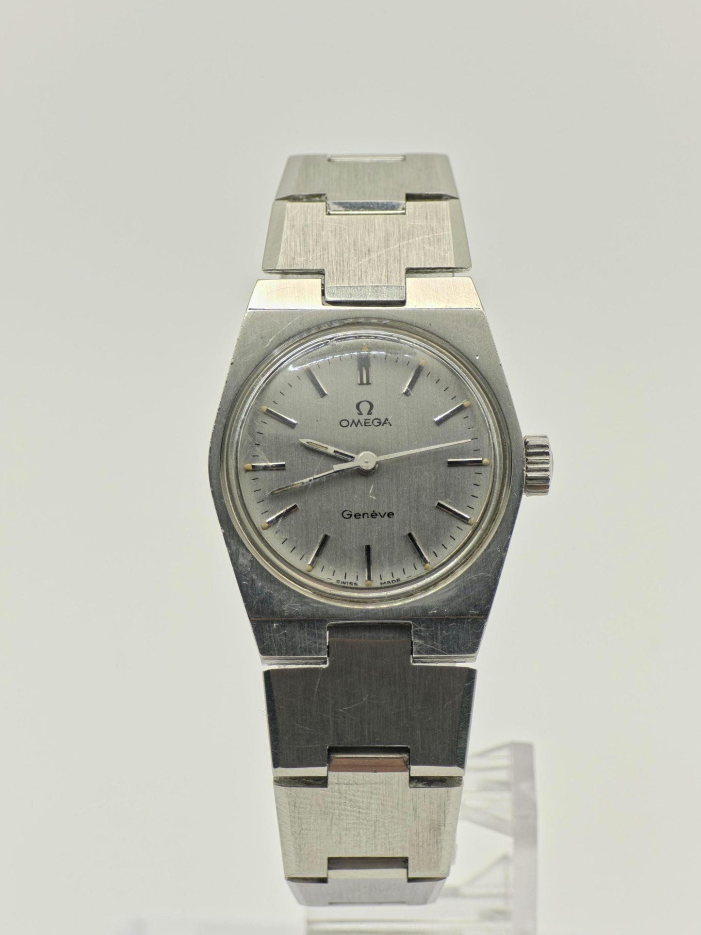 Vintage Omega Genève Watch | Swiss Stainless Steel, 1970s