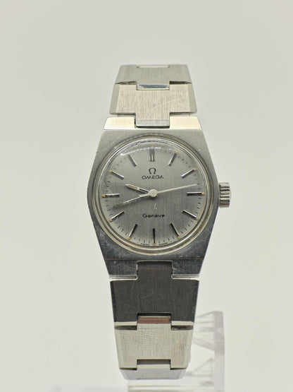 Vintage Omega Genève Watch | Swiss Stainless Steel, 1970s