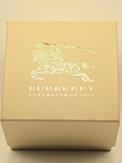 Burberry BU1775 Men's Swiss Watch: Check Dial, Leather Strap, Date