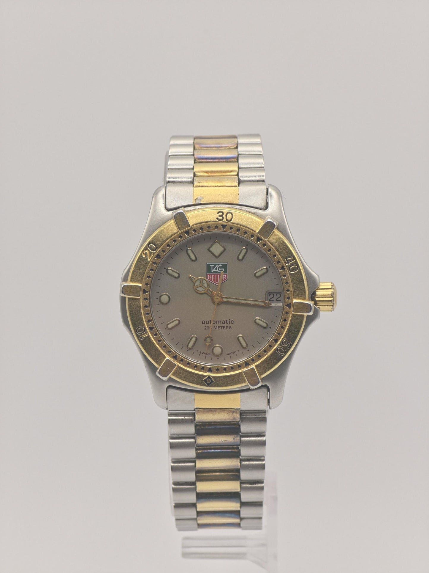 Vintage TAG Heuer Automatic Watch | Two-Tone Swiss Made Diver