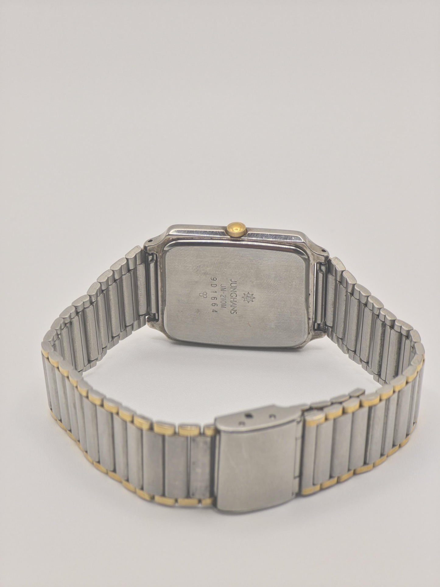 Vintage Junghans Noblesse Quartz Watch, Two-Tone Square Dress Watch