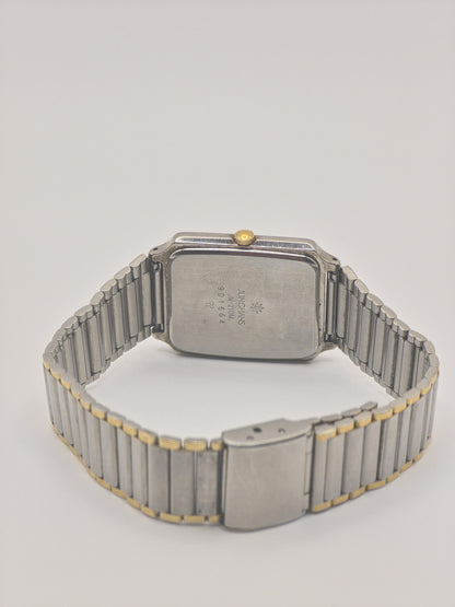 Vintage Junghans Noblesse Quartz Watch, Two-Tone Square Dress Watch