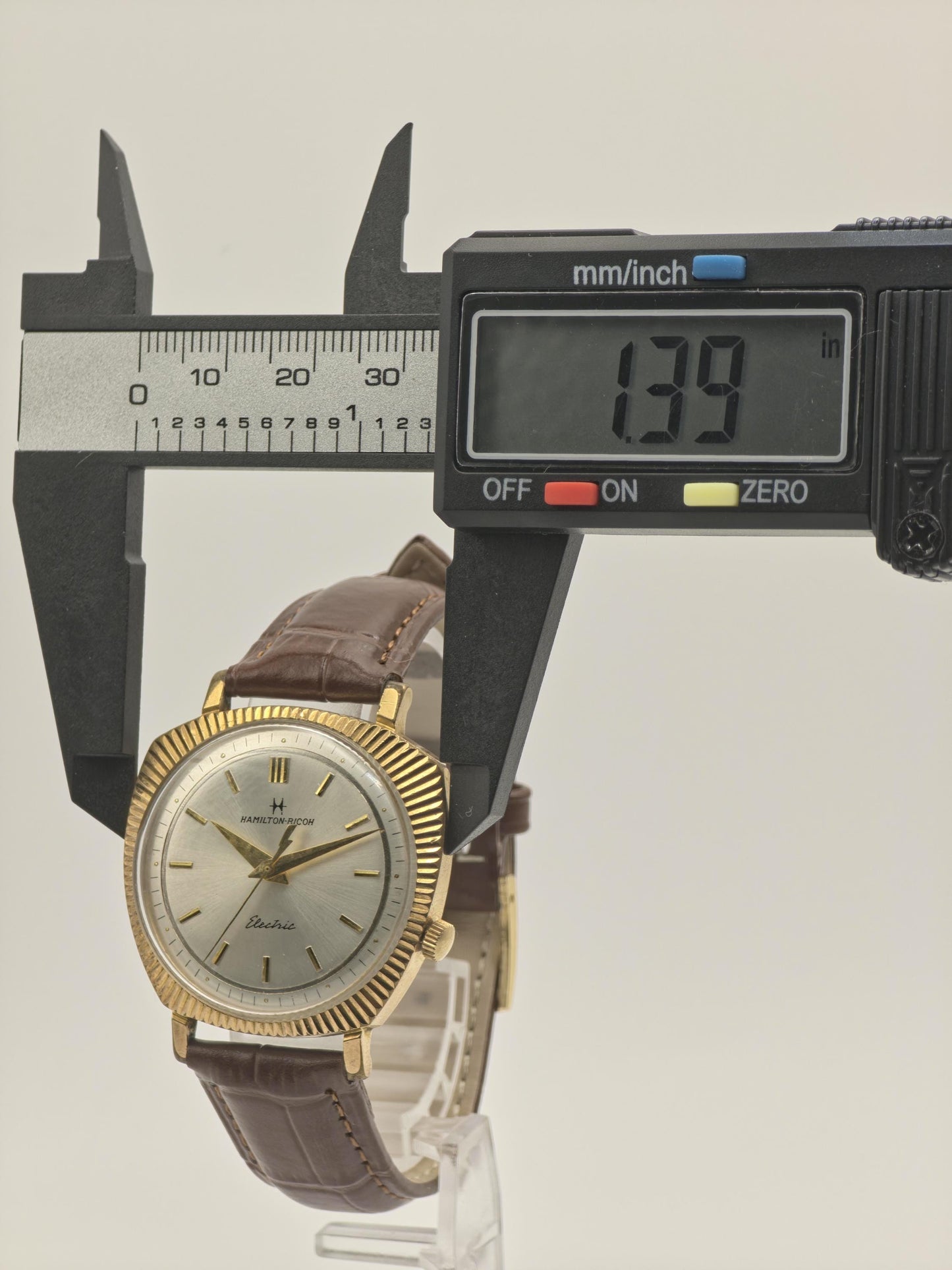 Vintage Hamilton Ricoh Electric Watch | Gold Plated Fluted Bezel