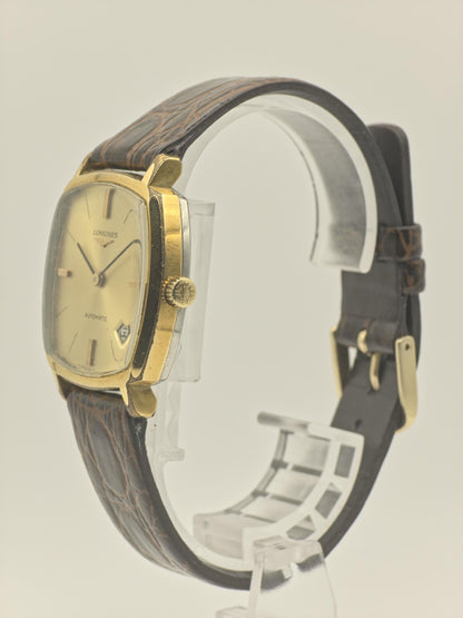 Vintage Longines Automatic Watch | Gold Plated Cushion Case, 1970s