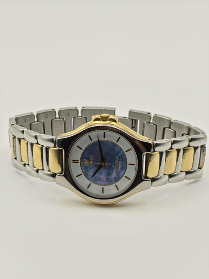 Vintage CYMA Quartz Watch | Blue Mother of Pearl Dial, Swiss Made