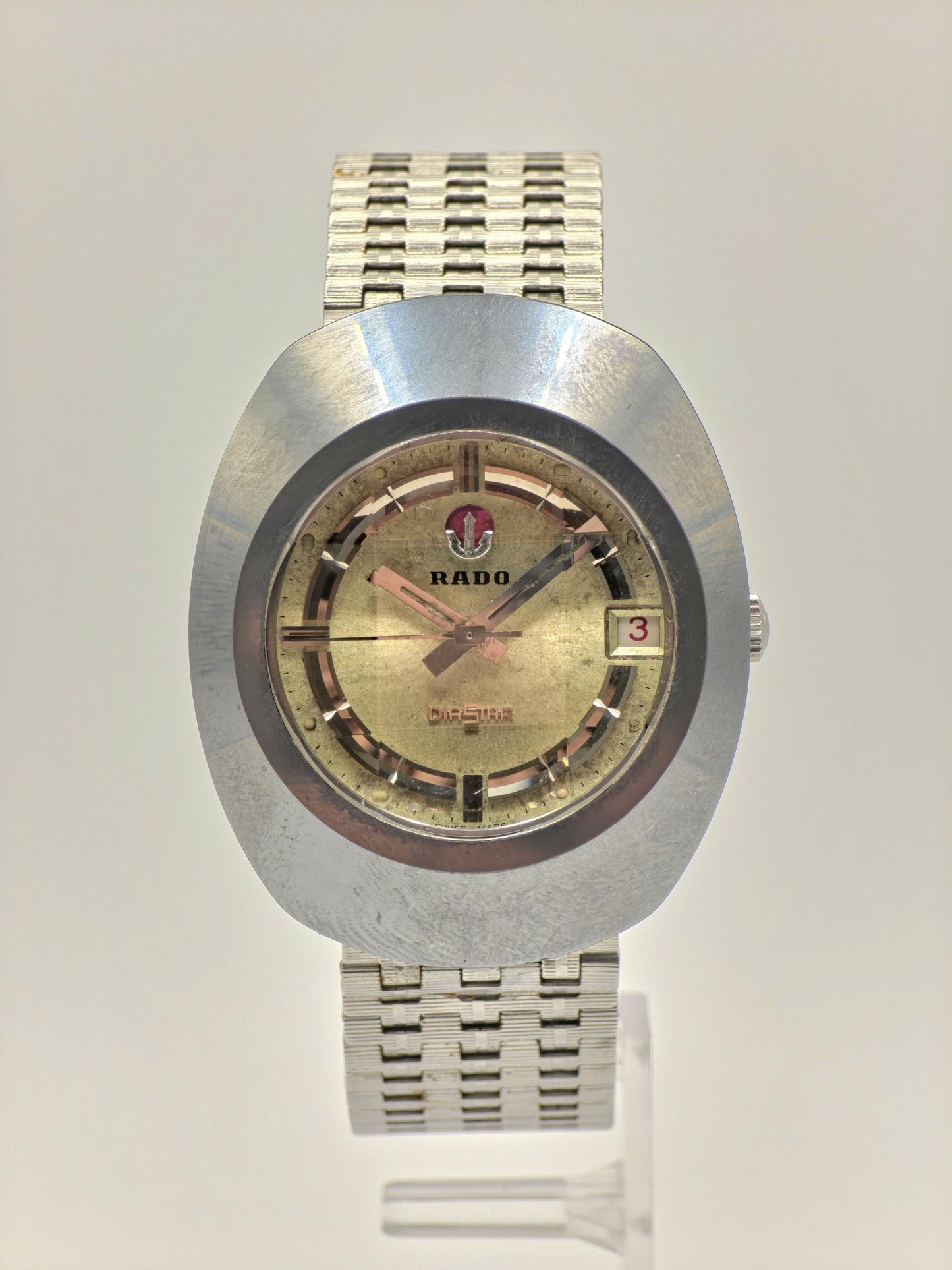 Vintage Rado Diastar Automatic Watch | Gold Tone Dial, Swiss Made