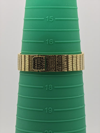 Vintage Rado Gold-Tone Quartz Watch – Textured Bracelet, Swiss Made