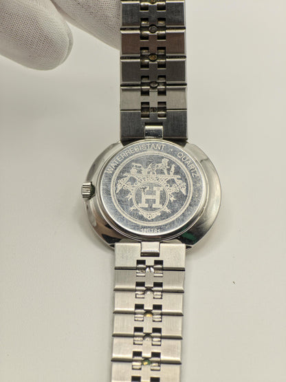Hermes Paris 166381 Unisex Two-Tone Swiss Quartz Watch – Classic Luxury Design – Date Display