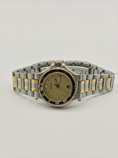 Gucci 9700L Two-Tone Ladies Watch – Gold Dial – Swiss Quartz – Date – Vintage Luxury