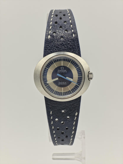 Omega Genève Dynamic Automatic Watch – 1970s Blue Bullseye Dial