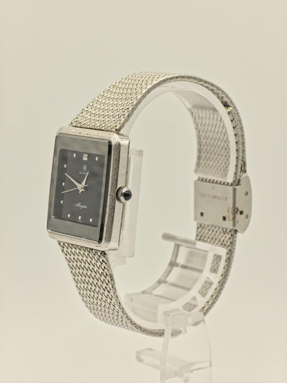 Vintage CYMA Navystar Watch | Swiss Made Rectangular Brown Dial