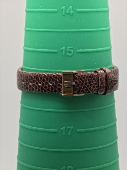 Vintage Universal Genève Watch | Gold-Tone, Lizard Strap, Swiss Made