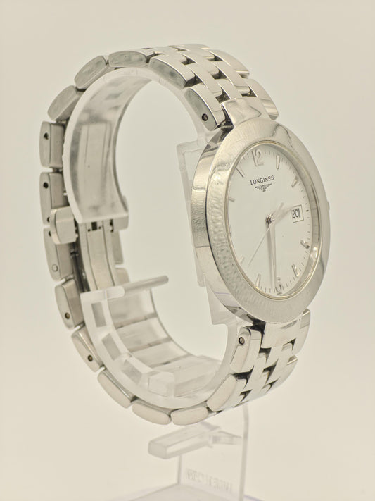 Vintage Longines Quartz Watch | Swiss Made Stainless Steel Dress Timepiece
